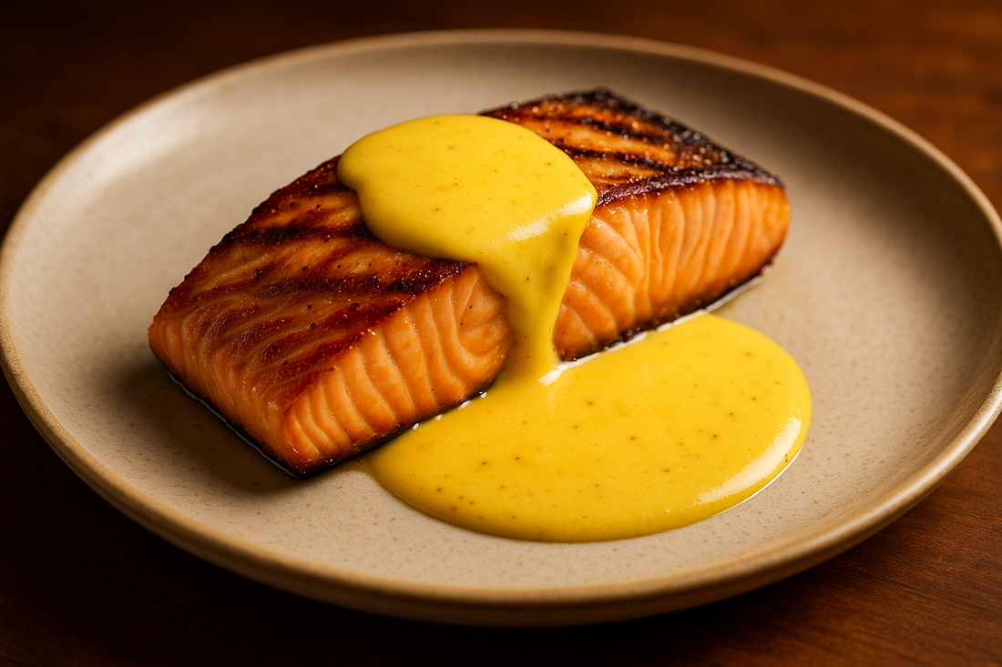 Perfect Dijon Hollandaise: Hotel Chef's Tangy Mustard Sauce for Salmon